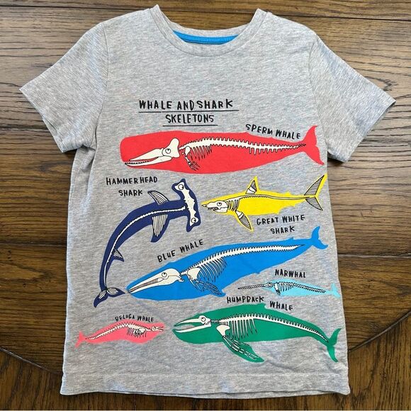 Mini Boden Other - Mini Boden Glow In the Dark Shark Tee Shirt